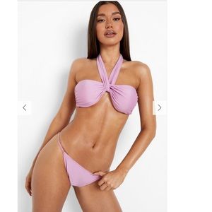 Lilac Halterneck Bikini Top